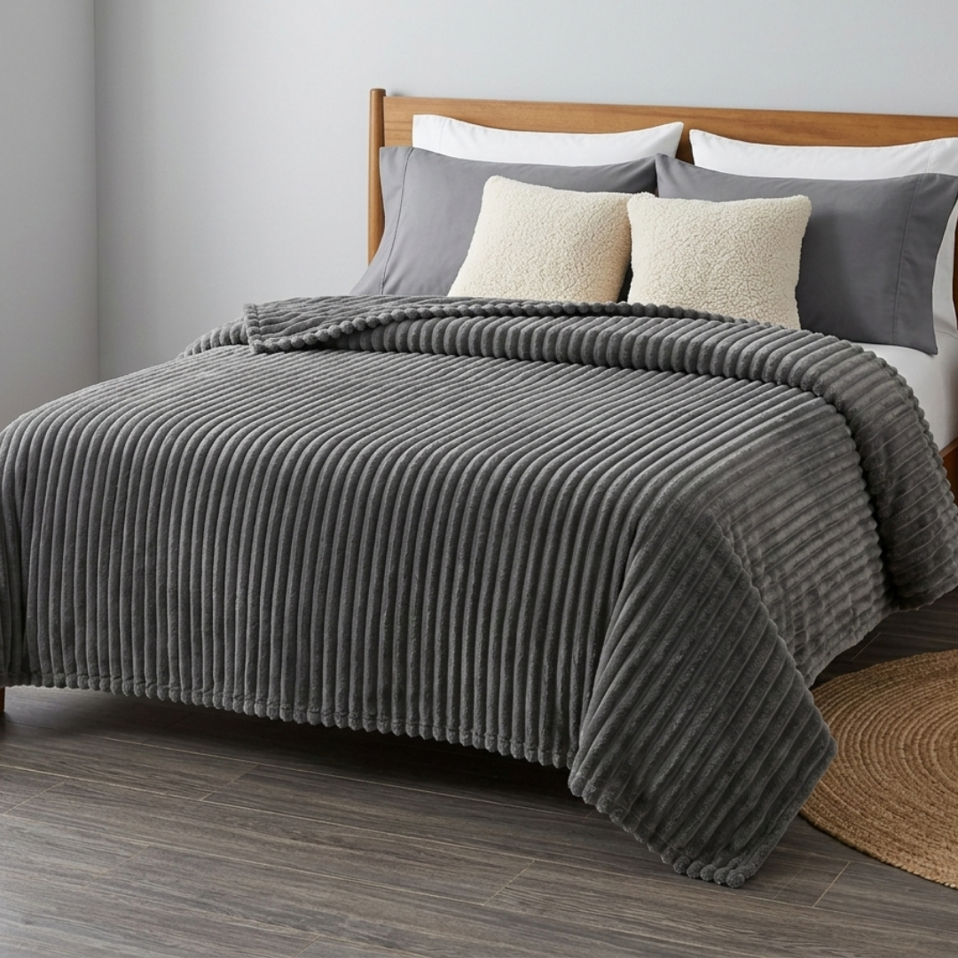 Manta Mallow Premium Gris