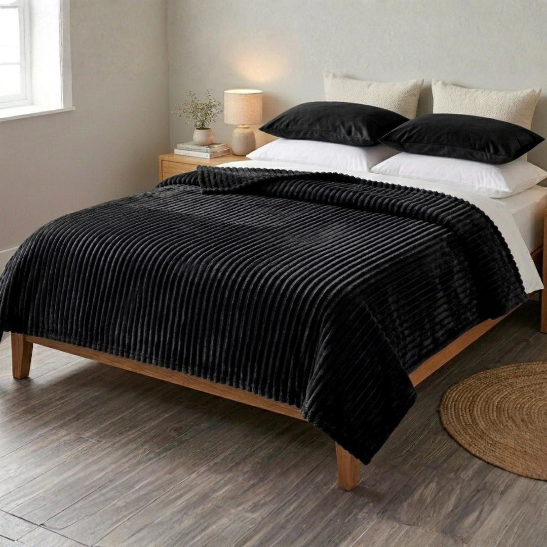 Manta Mallow Premium Negro