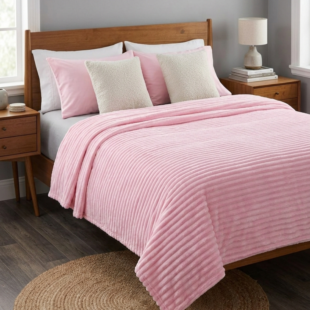 Manta Mallow Premium Rosa