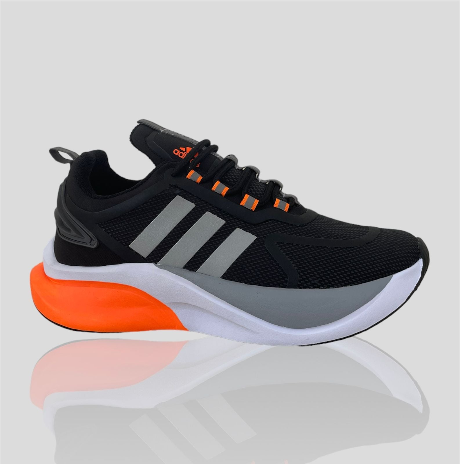 Adidas negras y naranjas best sale