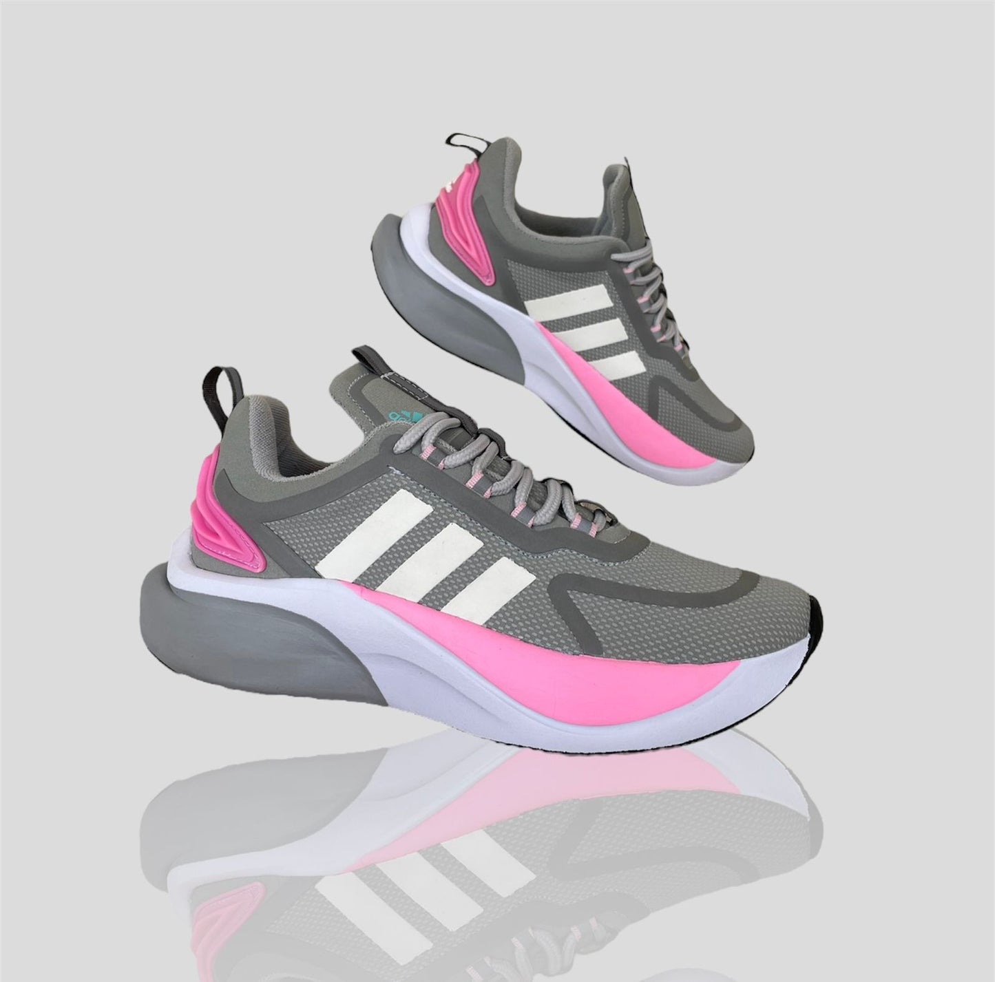 ADIDAS GRIS - ROSA